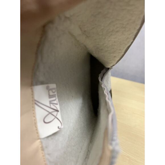 Azura Nehal Mid Calf Boot Contrast Floral Embroidered Fleece Lined Women Size 39 - Picture 10 of 12